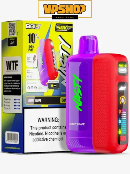 Nasty Bolt 50000 Puffs Disposable Vape