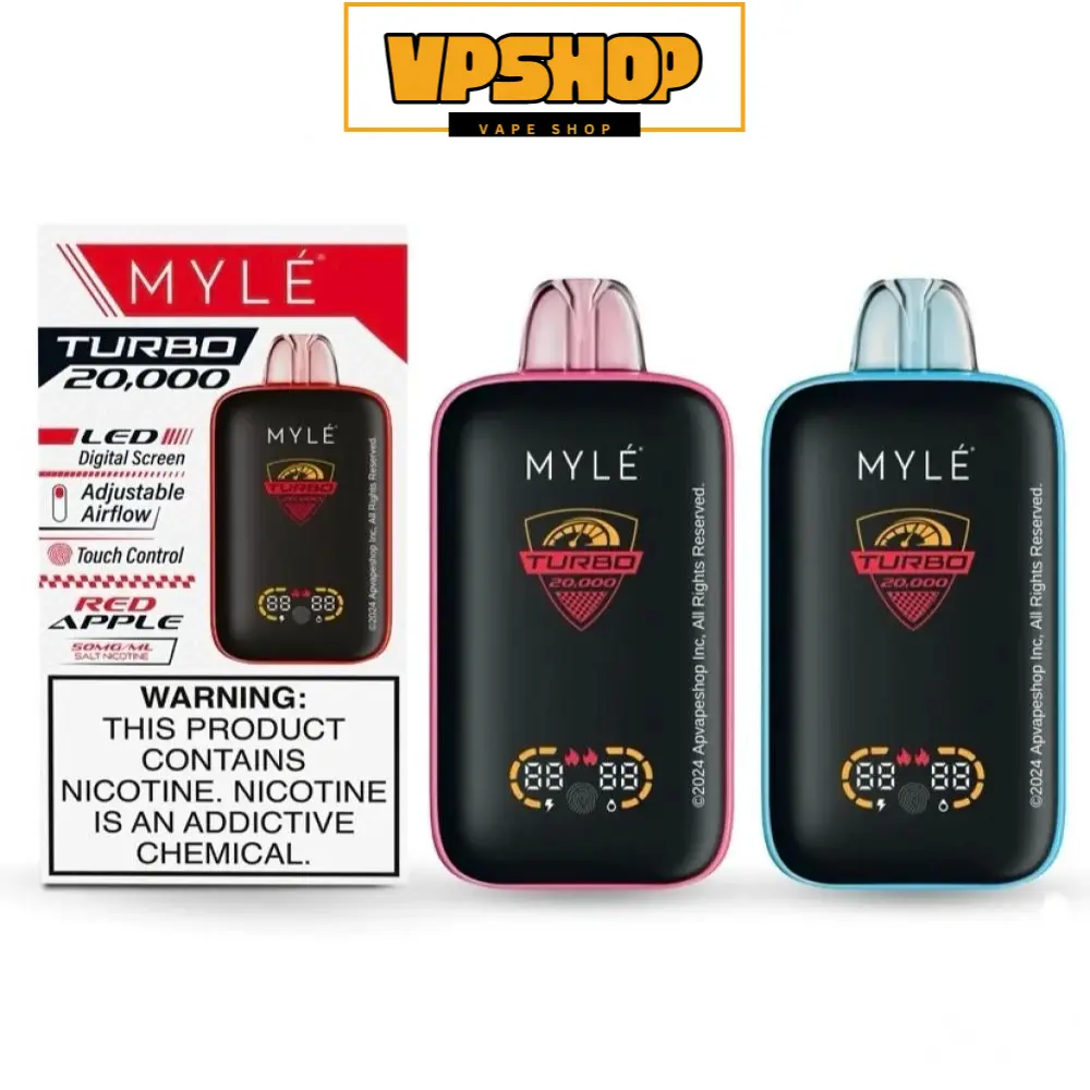 myle turbo 20000 Puffs disposable vape in DUbai UAE Myle Turbo 20000 Puffs Disposable Vape